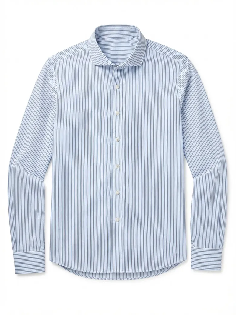 Camicia bianca in popeline facile da stirare