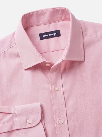 Rot gestreiftes Popeline-Hemd