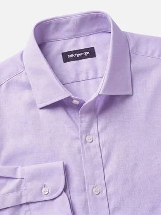 Bügelleichtes Royal Mauve Oxford-Hemd